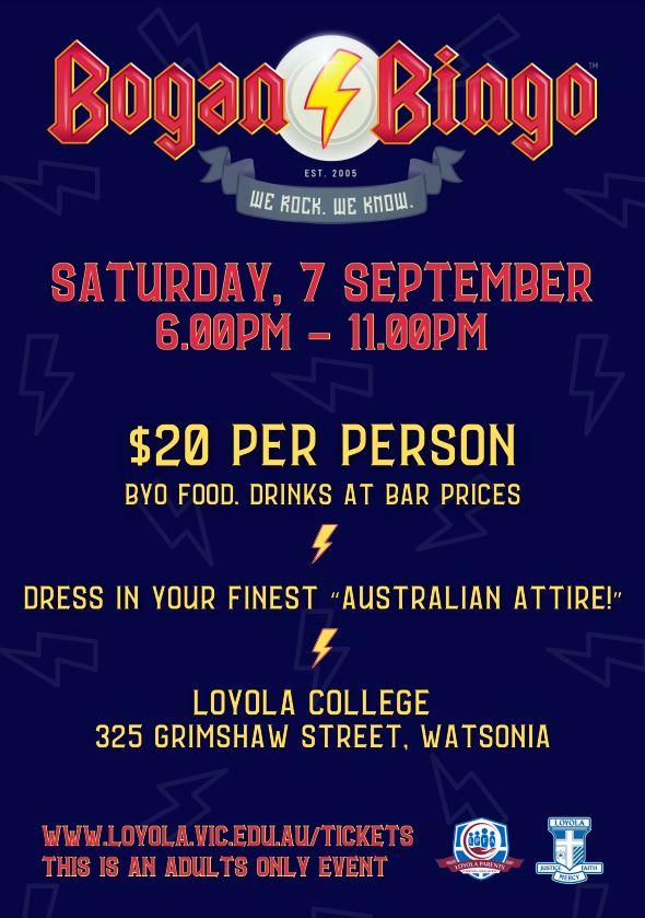 Bogan Bingo at Loyola College