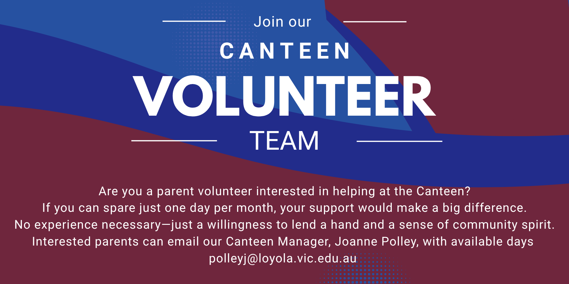 Canteen Volunteer