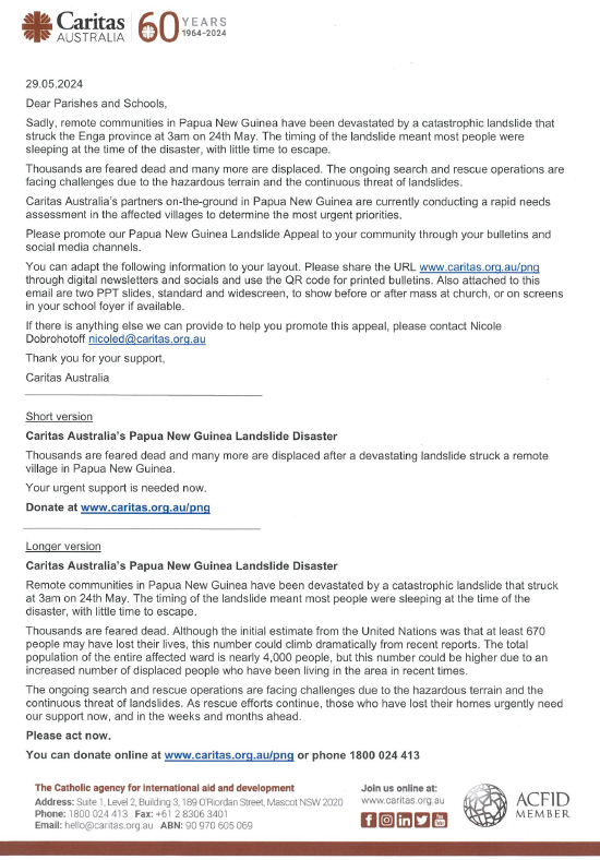 Ignatian 2024: Edition #10 Local Community News Caritas 1