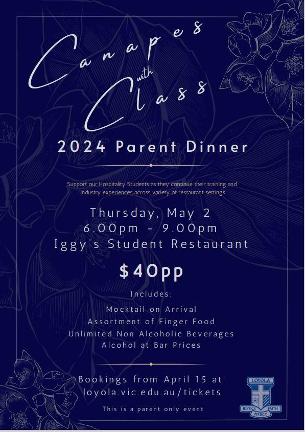 Ignatian 2024: Edition #4 Canapes with Class 2024